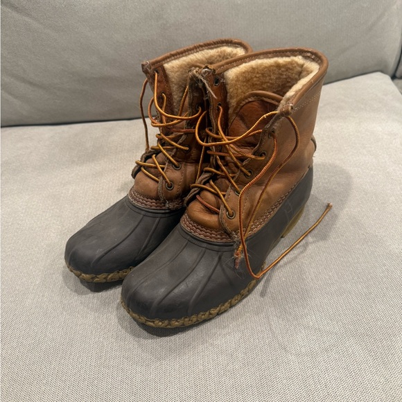 LL bean Sherling duck boots - Picture 3 of 3